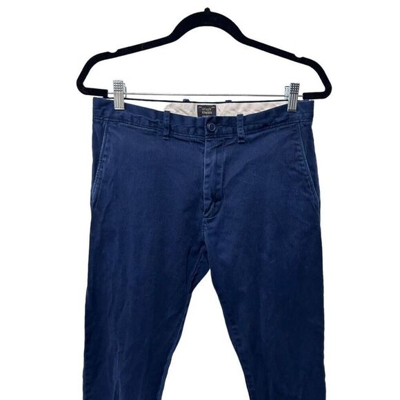 J. Crew Stretch 484 Solid Blue 30x32 Classic Chino Pants Americana Versatile - Picture 5 of 11